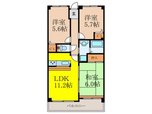 エクレ－ル千里の物件間取画像